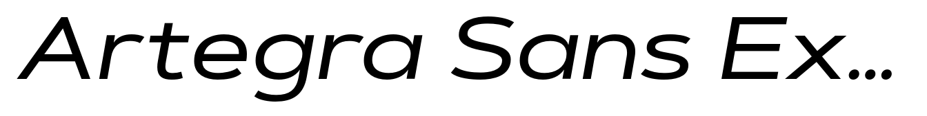 Artegra Sans Extended Alt Medium Italic
